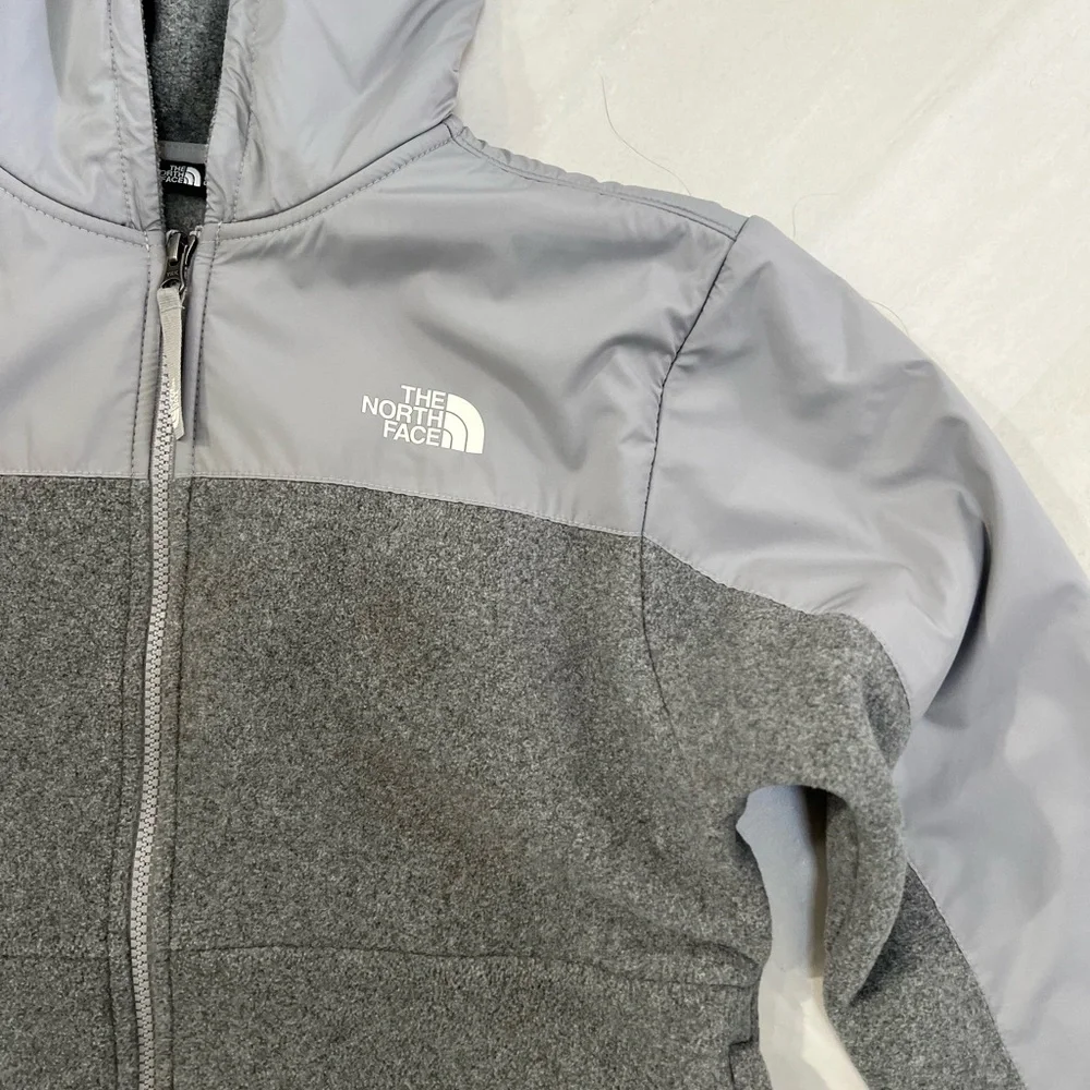 The North Face Kids Two-Tone Gray Hoodie Size large